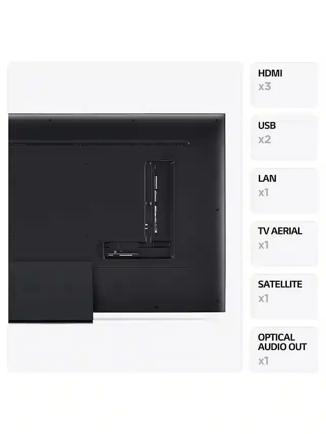 LG 65UR91006LA (2023) LED HDR 4K Ultra HD Smart TV, 65 inch with Freeview Play/Freesat HD - Ashed Blue