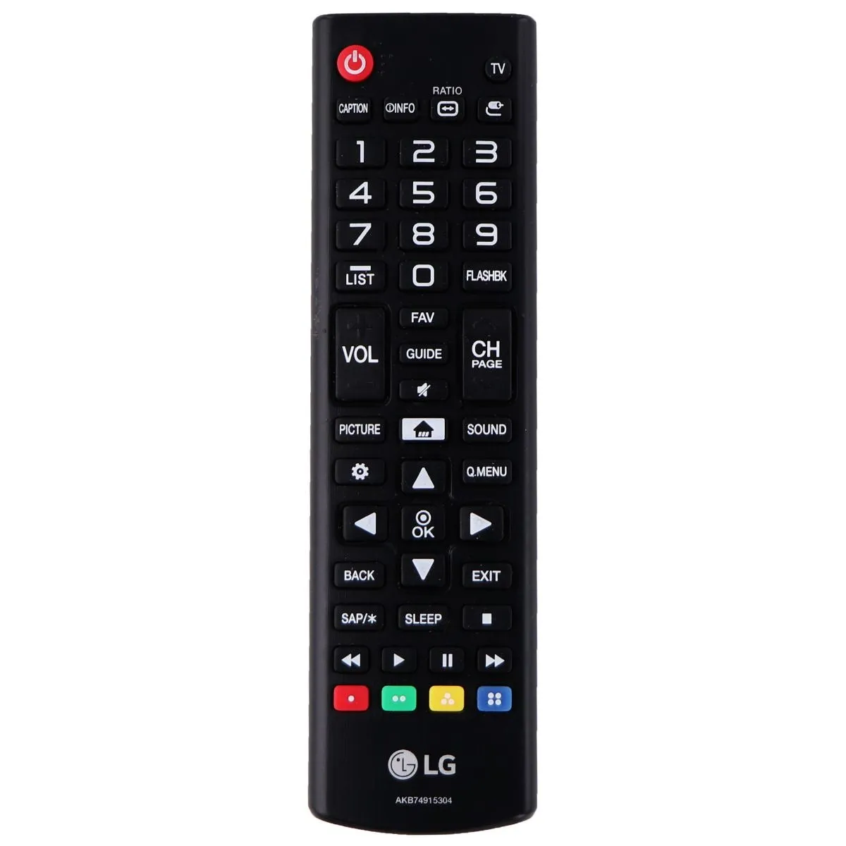 LG Remote (AKB74915304) for Select LG TVs - Black