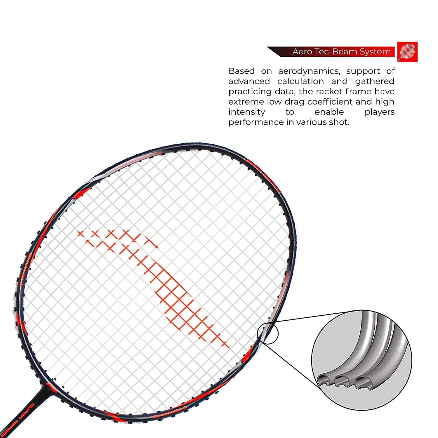Li-Ning Super Series 2020 - (Strung) Graphite Badminton Racquet - Black/Orange