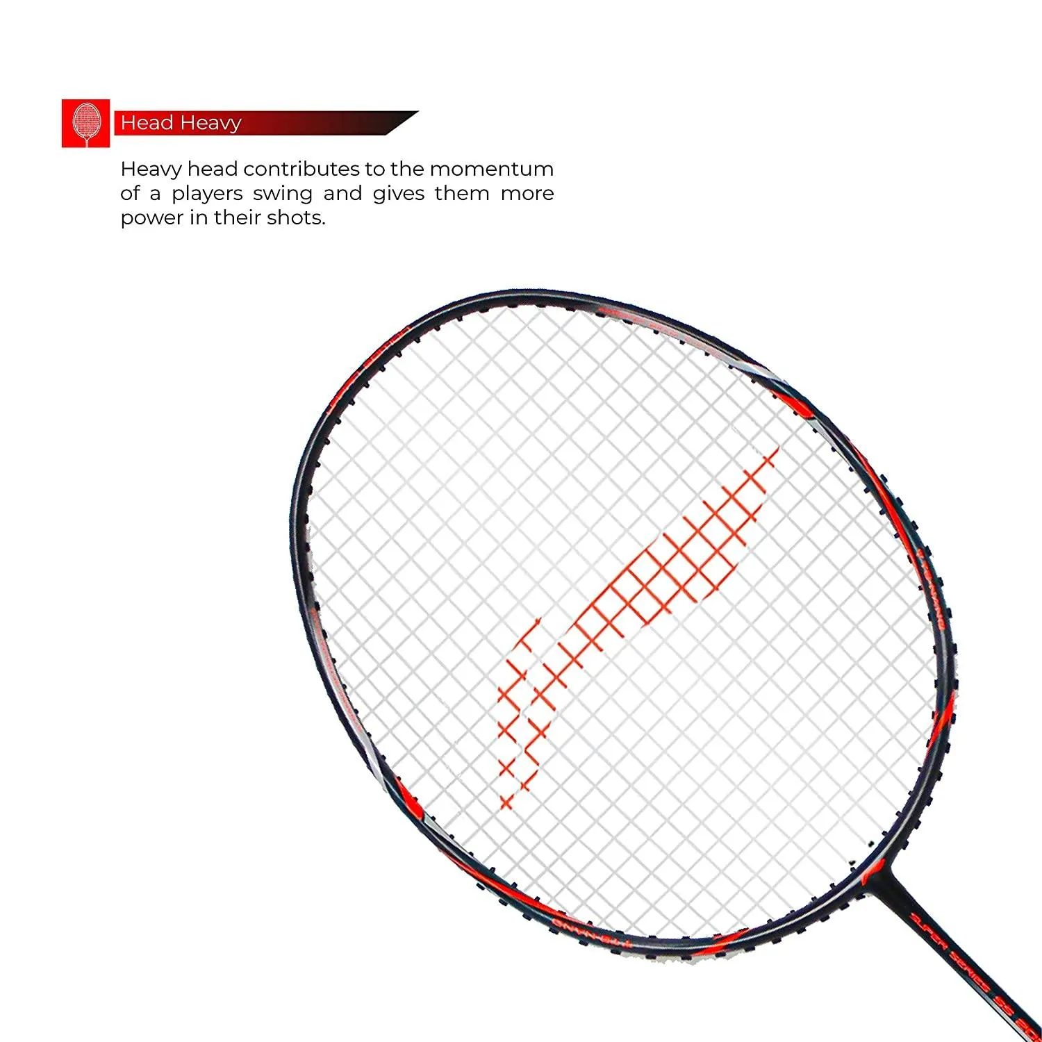 Li-Ning Super Series 2020 - (Strung) Graphite Badminton Racquet - Black/Orange