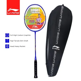 Li-Ning Super Series 2020 - (Strung) Graphite Badminton Racquet - Blue/Gold
