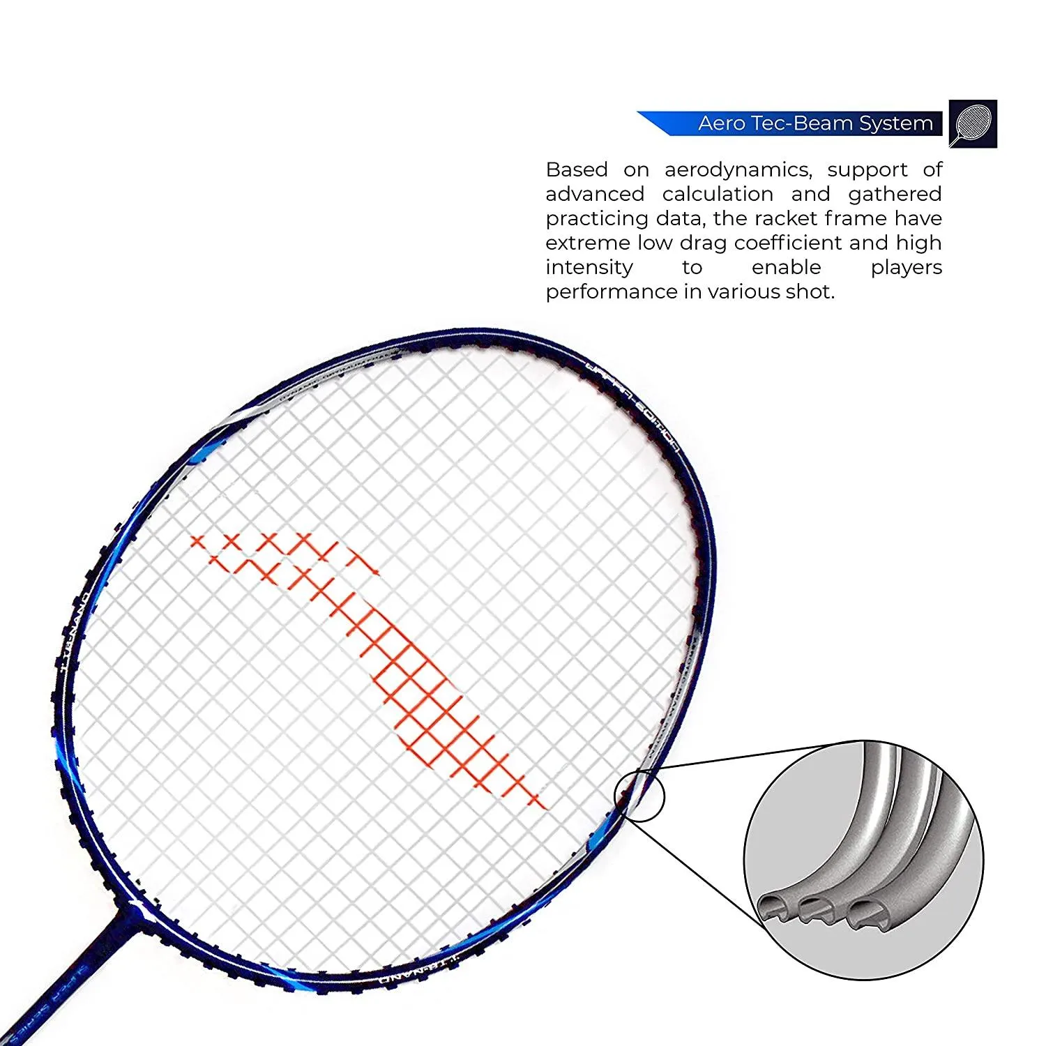 Li-Ning Super Series 2020 - (Strung) Graphite Badminton Racquet - Navy Blue