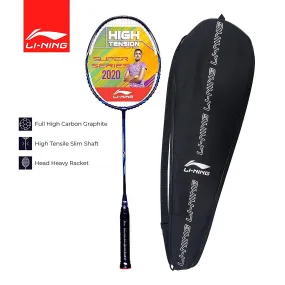 Li-Ning Super Series 2020 - (Strung) Graphite Badminton Racquet - Navy Blue
