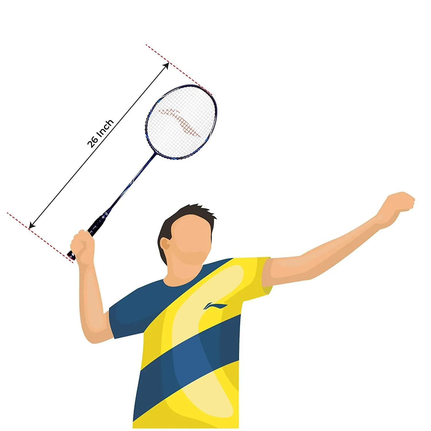 Li-Ning Super Series 2020 - (Strung) Graphite Badminton Racquet - Navy Blue