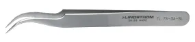 Lindstrom 7A-SA-SL Service Level ESD-Safe Stainless Steel Tweezer with Strong, Curved, Pointed Tips