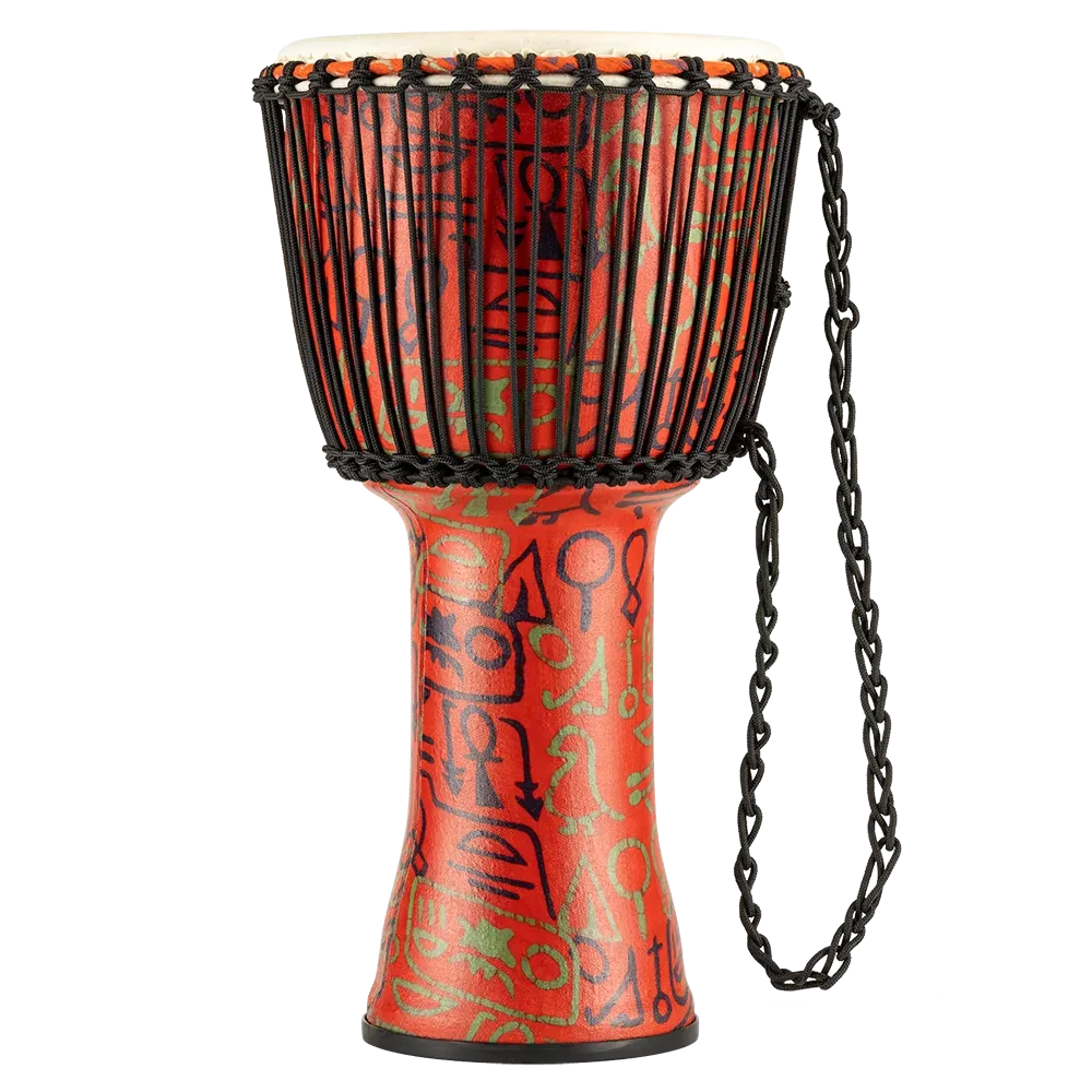 Meinl 12" Rope Tuned Travel Series Djembe - Pharaoh's Script