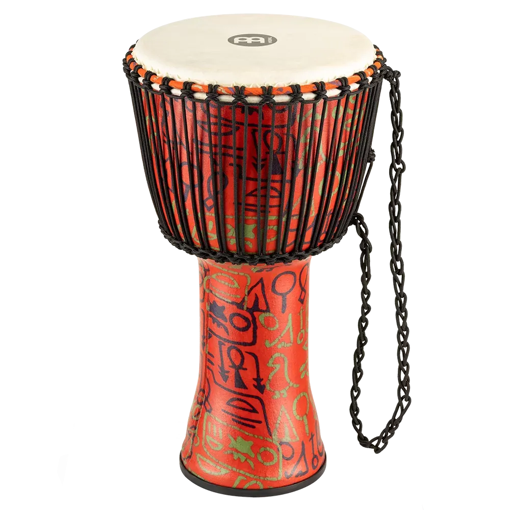 Meinl 12" Rope Tuned Travel Series Djembe - Pharaoh's Script