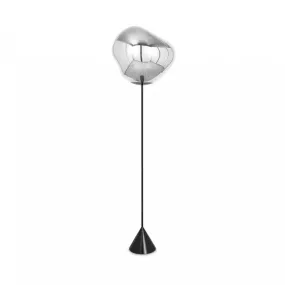 Melt Cone Slim Floor Lamp - Chrome
