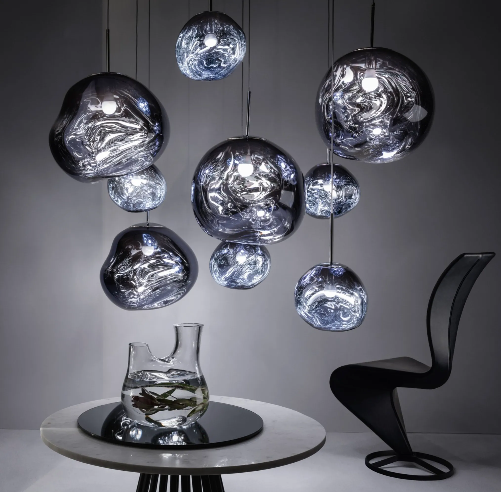 Melt Pendant, Smoke, Large