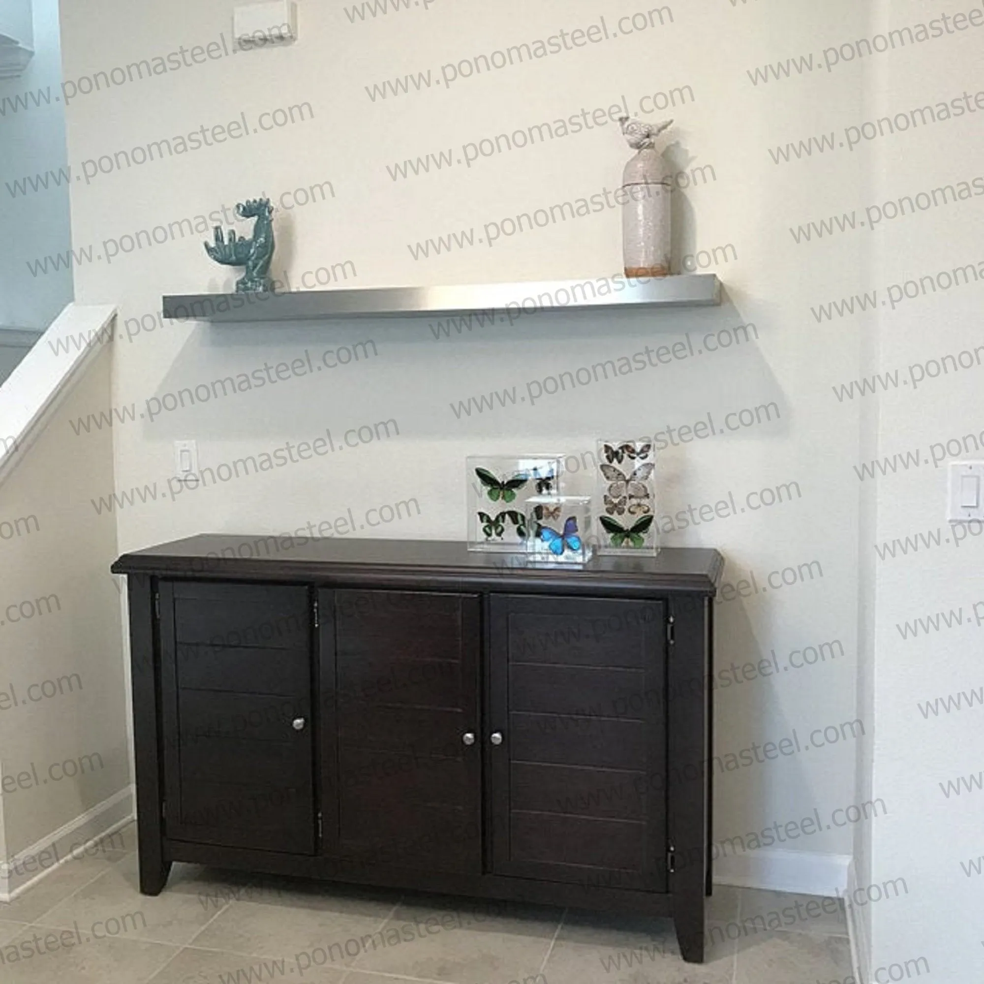 Metal shelves 33"- 37" (cm. 83.8 - 94) made-to-order Ponoma®