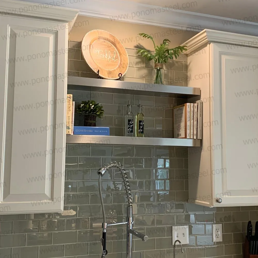 Metal shelves 33"- 42" (cm. 84 - 107) made-to-order Ponoma®