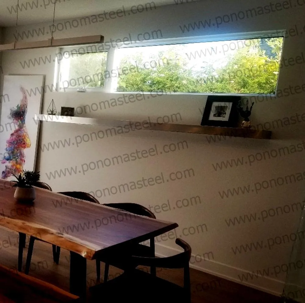 Metal shelves 33"- 42" (cm. 84 - 107) made-to-order Ponoma®