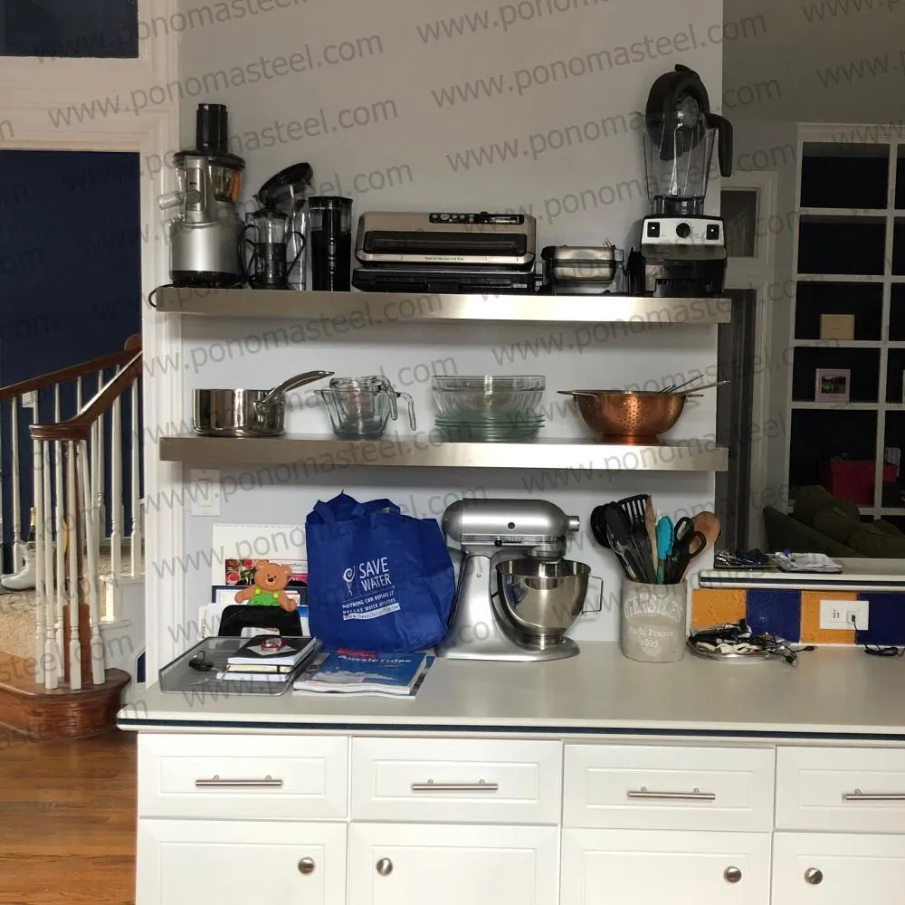 Metal shelves 33"- 42" (cm. 84 - 107) made-to-order Ponoma®