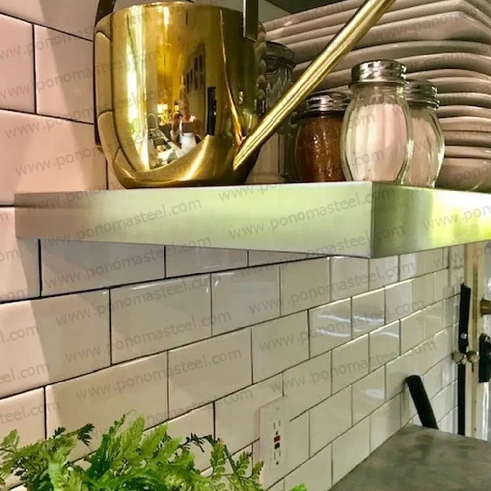 Metal shelves 33"- 42" (cm. 84 - 107) made-to-order Ponoma®