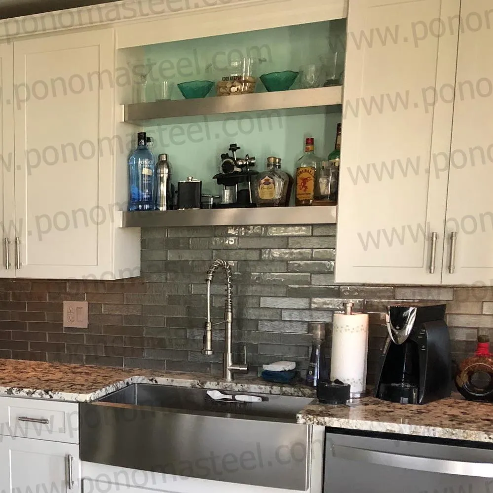 Metal shelves 33"- 42" (cm. 84 - 107) made-to-order Ponoma®