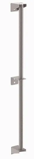 Metro 63PDFK4 Metroseal&reg; Gray Post for 4 or more Tiers of Shelving, 63"