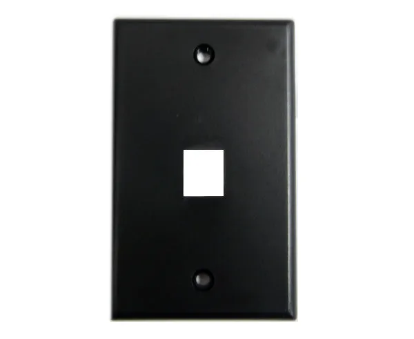 MIG  Wall Plates, High Density 1, 2, 3, 4, and 6 Ports - Almond, Ivory, White, Black