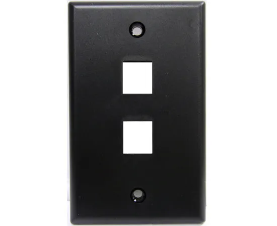 MIG  Wall Plates, High Density 1, 2, 3, 4, and 6 Ports - Almond, Ivory, White, Black