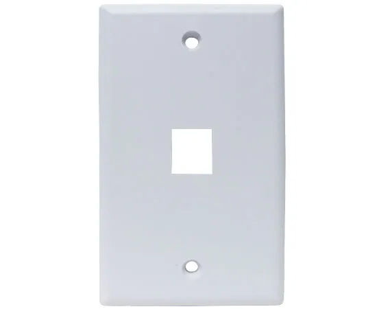 MIG  Wall Plates, High Density 1, 2, 3, 4, and 6 Ports - Almond, Ivory, White, Black