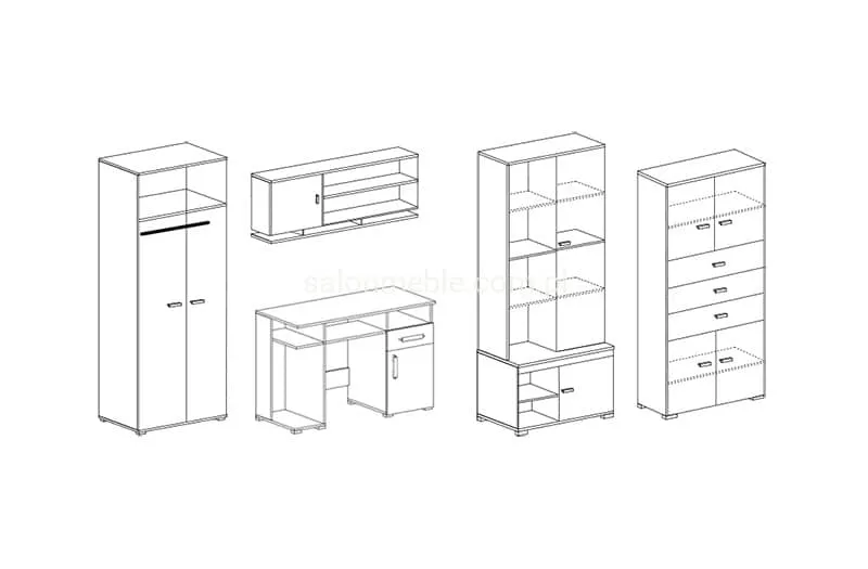 Nelly Entertainment Unit For TVs Up To 49"