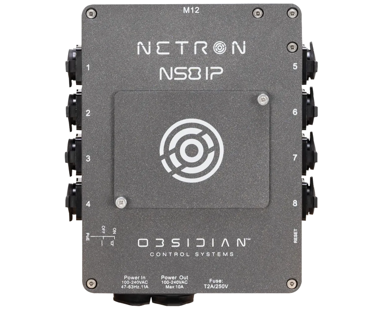 Obsidian NS8 IP IP65 8 Port Network Switch