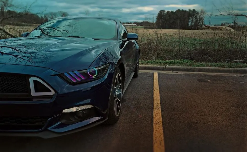 Oracle Dynamic Colorshift Ford Mustang V6/GT/Shelby (15-17) [DRL Upgrade w/ Halo Kit] 1335-332