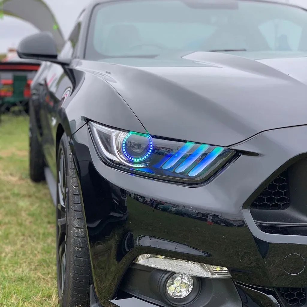 Oracle Dynamic Colorshift Ford Mustang V6/GT/Shelby (15-17) [DRL Upgrade w/ Halo Kit] 1335-332