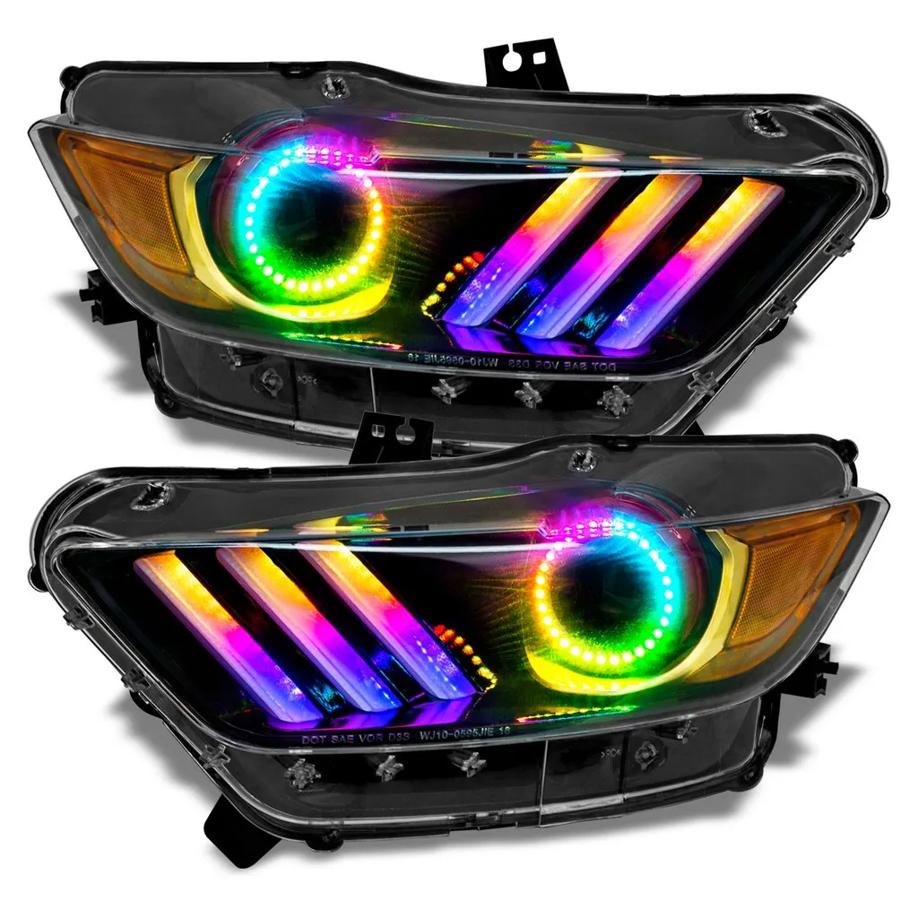 Oracle Dynamic Colorshift Ford Mustang V6/GT/Shelby (15-17) [DRL Upgrade w/ Halo Kit] 1335-332