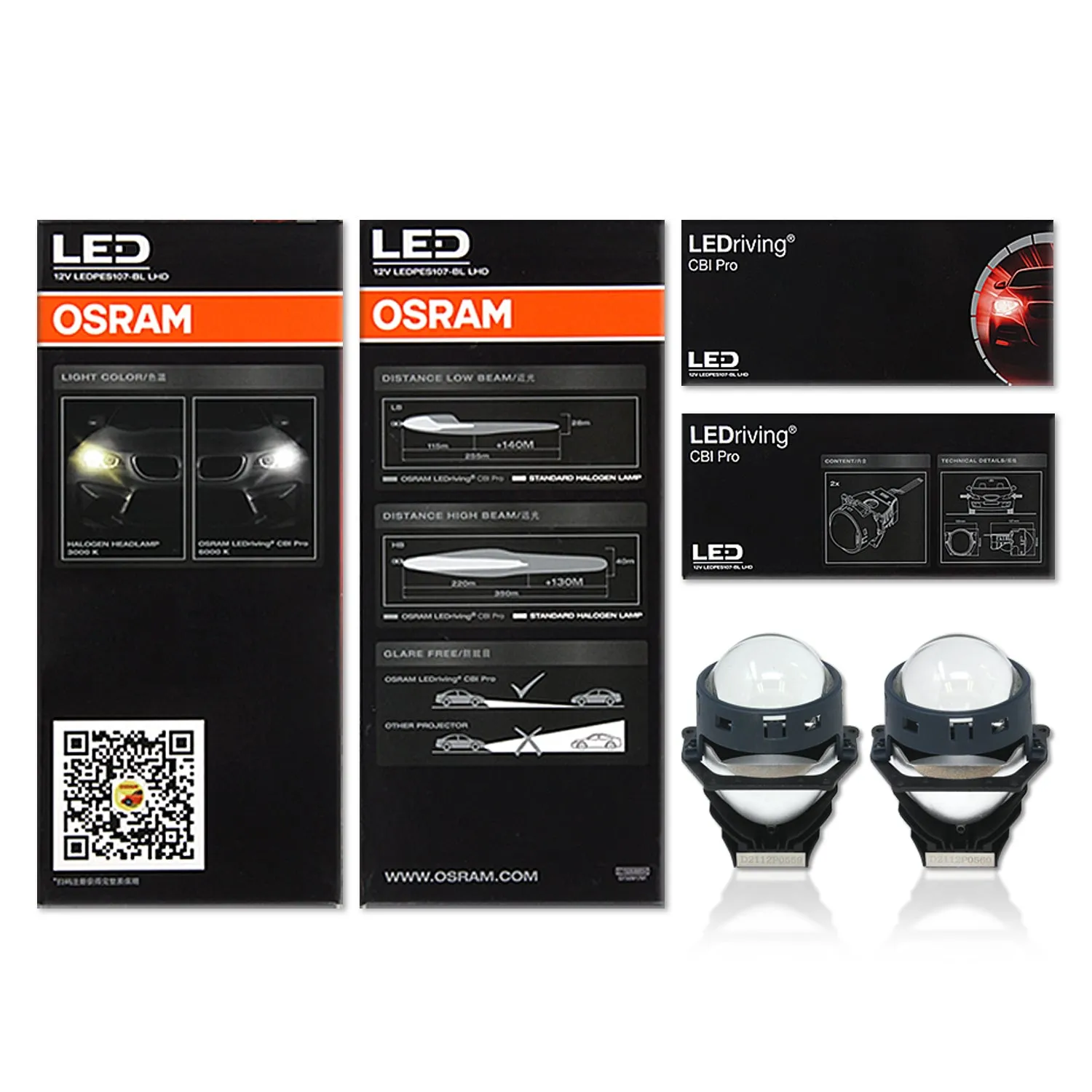 Osram LEDPES107-BL LEDriving CBI PRO Retrofit LED Projectors