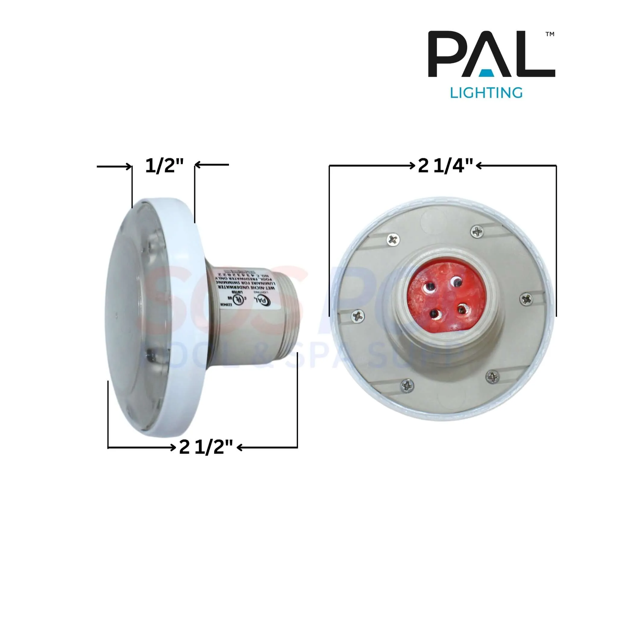 PAL Lighting Treo Max Multi Color Nicheless Pool & Spa Light | 150 ft. Cable | 64-EGTMX-150