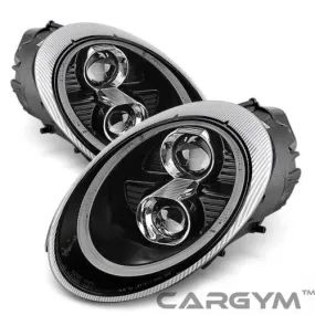 Porsche 997 911 2004-08 Dual Projectors LED Black Headlight