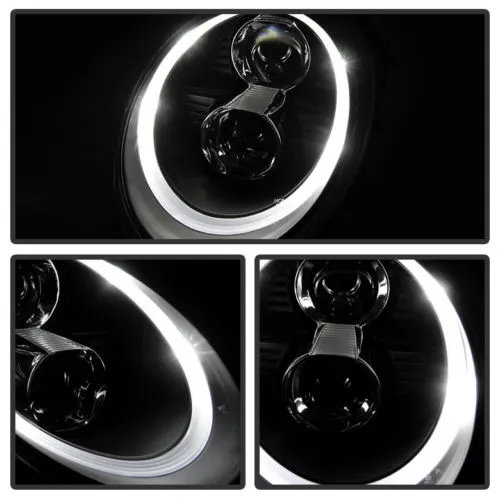 Porsche 997 911 2004-08 Dual Projectors LED Black Headlight