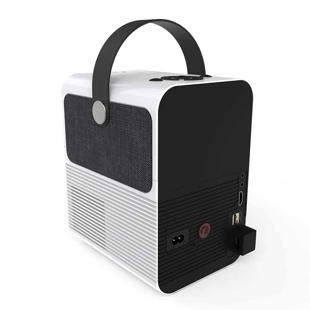 Portable Home Cinema LED Projector TV [ 150 ANSI Lumens ] With Stereo 5W Bluetooth Speaker Home Theater Projector [HD 1280*720 ]
