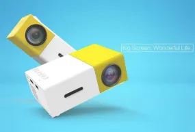 Portable Mini LED Projector YG300-YELLOW
