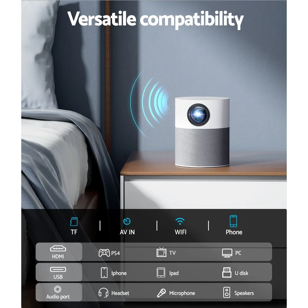 Portable Wifi Video Projector 1080P Home Theater Screen Cast HDMI