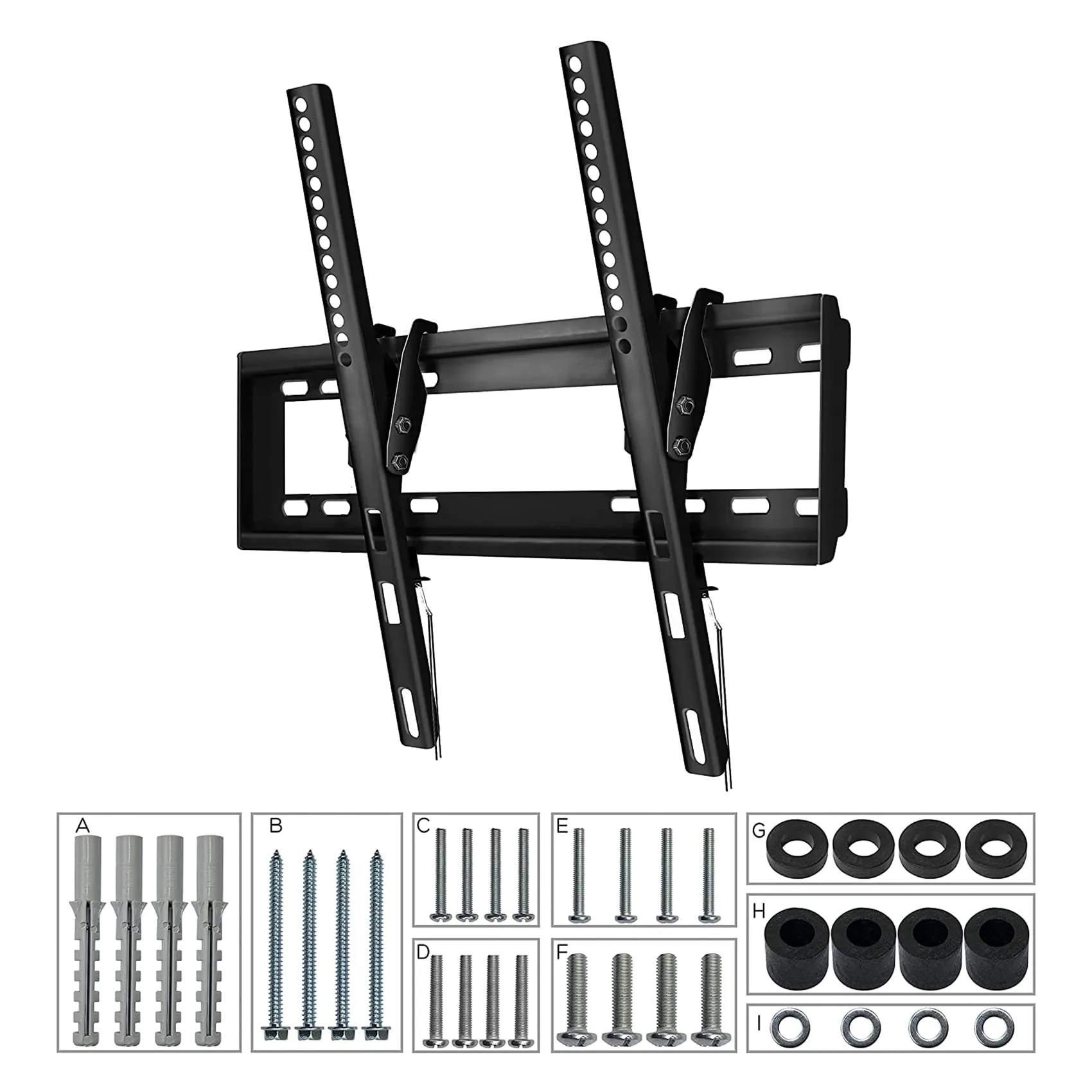 Power & Co Universal Tv Wall Mount - Anti-Glare Full Motion Articulating Arm
