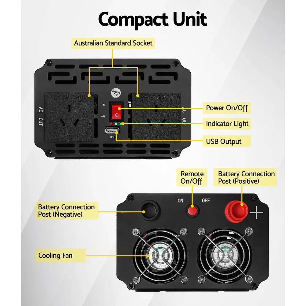 Power Inverter 2000W or 4000W Pure Sine Wave 12V-240V Camping Boat Caravan