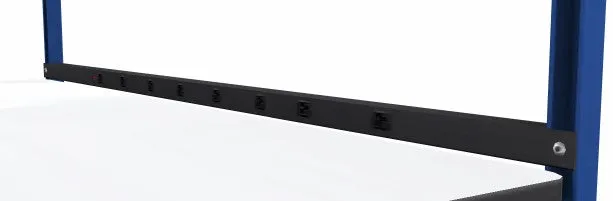 Production Basics 8326 15 AMP Power Rail for Workstations, 72"W