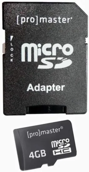 Promaster 4GB 155x Micro SD Memory Card