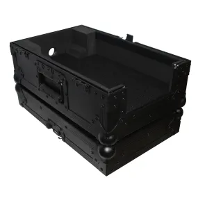 ProX XS-CDiBL  Flight Case for Medium Format CD-Media Player | Black on Black