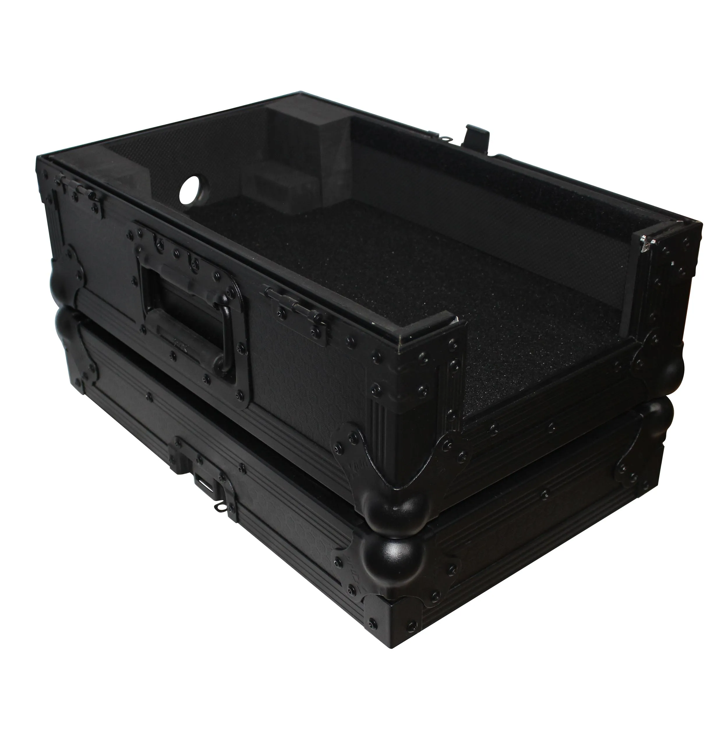 ProX XS-CDiBL  Flight Case for Medium Format CD-Media Player | Black on Black