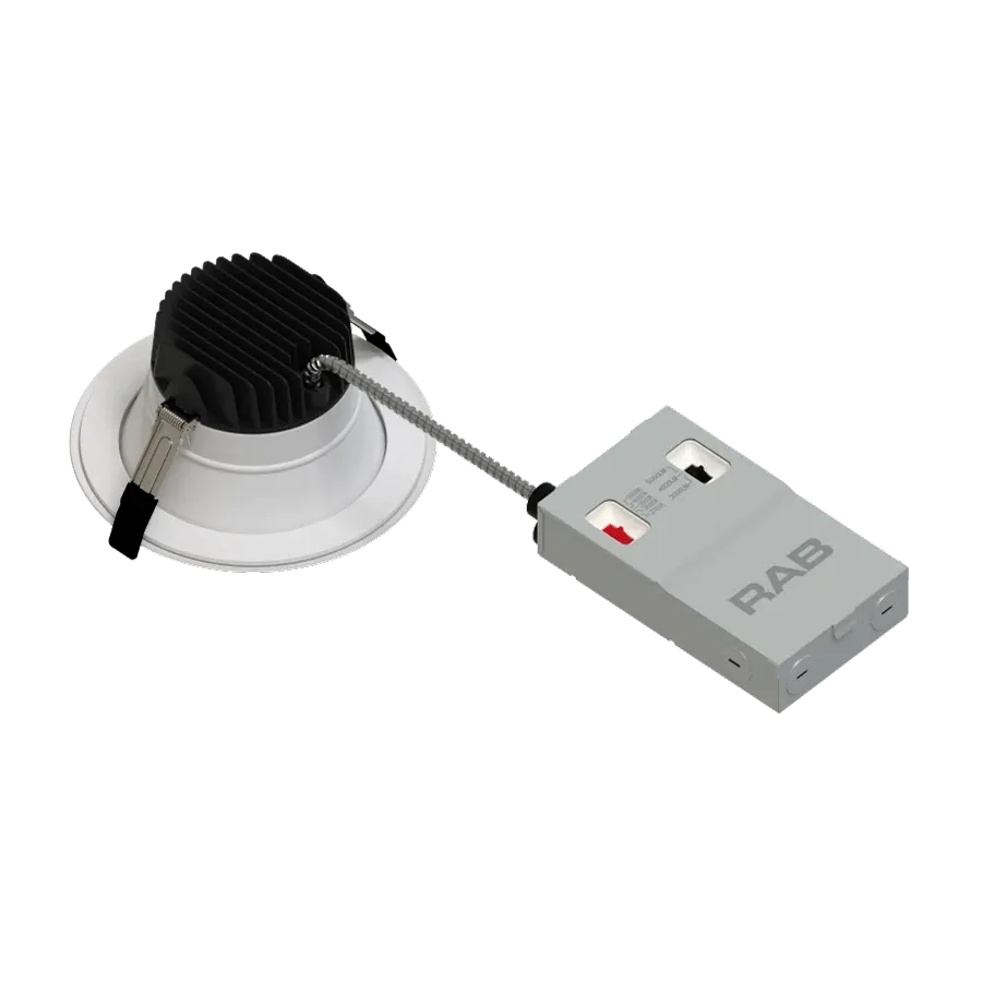 RAB CRX6 50W LED 6" Commercial Downlight Selectable Wattage/CCT Hi Output
