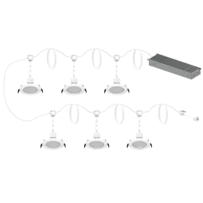 RAB DaisyKit4 4" 8.5W Downlight Wafer 6Pack Selectable CCT