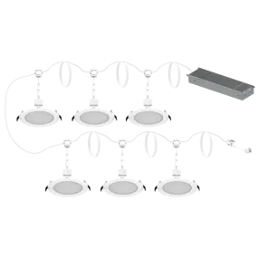 RAB DaisyKit6 6" 11W Downlight Wafer 6 Pack Selectable CCT