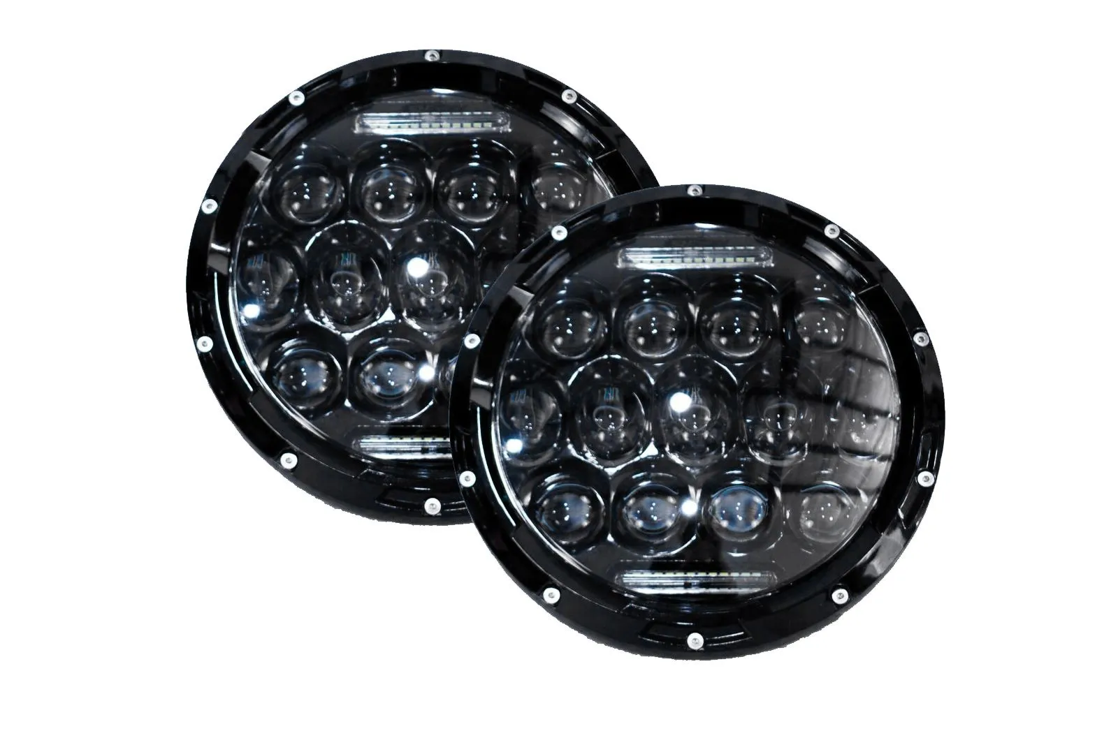 Race Sport RS Headlights Land Rover Range Rover (1995) [7in LED Projector Conversion Kit 13x5W] Plug-&-Play H4 H/L