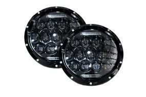 Race Sport RS Headlights Land Rover Range Rover (1995) [7in LED Projector Conversion Kit 13x5W] Plug-&-Play H4 H/L