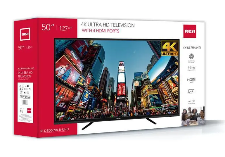 RCA 50" 4K UHD TV- Model RLDED5098-UHD