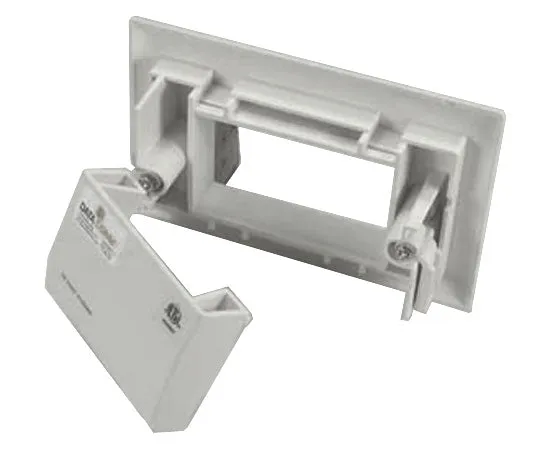 Recessed Low Voltage Cable Plate, Slim Fit Easy Mount