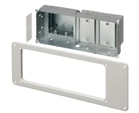 Recessed TV Box for Power and Low Voltage - Steel