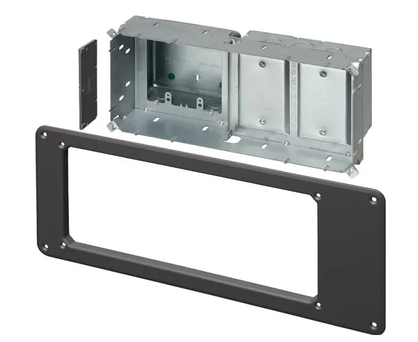 Recessed TV Box for Power and Low Voltage - Steel